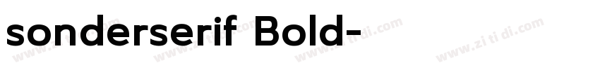 sonderserif Bold字体转换